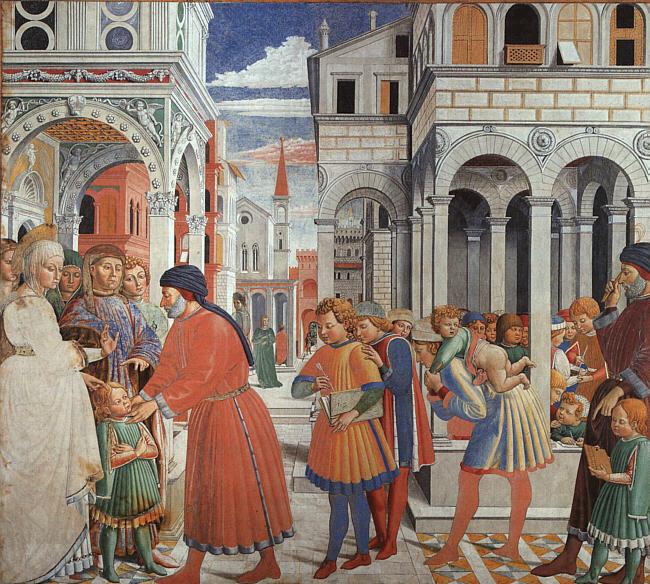 Benozzo Gozzoli The School of Tagaste oil painting picture